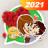 icon Love & Rose Stickers For WhatsApp(Love Rose GIF Stickers) 1.0.1