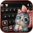 icon Cute Bow Cat(Cute Bow Cat Keyboard Achtergrond
) 1.0