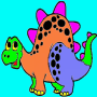 icon Kleur bladsye vir kindersDinosaurs(Dinosaur Coloring Pages)