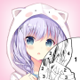 icon Anime Girl Color by Number(Anime Girl Kleur op nummer)