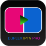 icon com.dupliksxplayiptv.iptvadvertguidelinme(Duplex Play IPTV 4k speler TV Box Smarters 