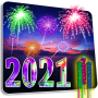 icon New Year 2021(Nieuwjaar 2021 Groeten, fotolijsten
)