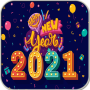icon Happy new year status 2021 (Gelukkig nieuwjaarsstatus 2021
)