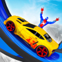 icon Superhero Mega Ramp Car Stunt3D Shooting Game(Spider Superhero Mega Ramp Car)