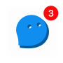 icon New Messenger for all messaging & social app (Nieuwe Messenger voor alle berichten- en sociale apps
)