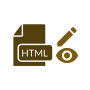 icon HTML Edit & View(HTML Bewerken en bekijken
)