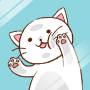 icon Trapped Cat(Leuke behang-gevangen kat-)