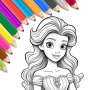 icon Coloring(Prinses Kleurboek Games)