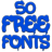 icon 50 Free Fonts(Graffiti Fonts Message Maker) 4.0.0