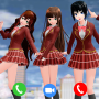 icon Cute Sakura School Fake Call (Cute Sakura School Fake Call
)