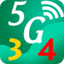 icon WiFi, 3G, 4G, LTE, 5G Speed TestPhone Cleaner(Wi-Fi, 5G, 3G, LTE 4G-snelheidstest - telefoonreiniger
)