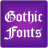 icon Gothic 2 Free Font Theme(Gothic Fonts Message Maker) 10.1