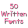 icon Written Fonts 50(Geschreven lettertypen Message Maker)