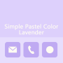 icon Simple Pastel Color Lavender(Wallpaper Simple Pastel Kleur (lavendel) thema
)
