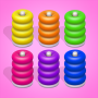 icon Color Sort 3D — Hoop Stack