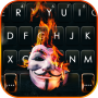 icon Burning Anonymous(Burning Anoniem Keyboard Achtergrond
)