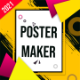 icon Poster maker with photo and text (Poster-maker te tekenen met foto en tekst
)