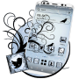 icon Illustration Crow Tree Theme (Illustratie Kraaienboomthema)