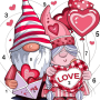 icon Love, Valentine's Day Color (Liefde, Valentijnsdag Kleur)