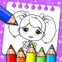 icon Princess Coloring And Drawing Book(Baby Kleurboek kinderen Games)
