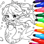 icon Mermaids Coloring(Mermaid Coloring: Mermaid games)
