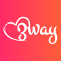 icon 3way(Trio Swingers App - 3way
)