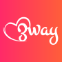 icon 3way: Couples & Singles Dating (3way: Dating voor stellen en singles)