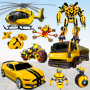 icon Flying Helicopter Robot Car Transform Shooting War(Helikopter Robot Auto Transformatie)
