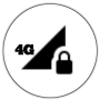 icon MODE 4G LTE ONLY(ALLEEN 4G LTE -KUNCI JARINGAN 4G
)