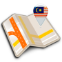 icon Map of Malaysia offline(Kaart van Maleisië offline)