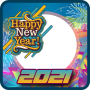 icon New Year Photo Frame 2021(Blij Nieuwjaar Fotolijsten 2021
)
