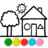 icon Glitter House Coloring(Glitter House-kleuring voor kind) 1.7