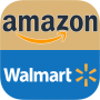 icon Amazon and Walmart(Shop For Amazon Walmart)