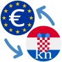 icon Euro to Croatian Kuna(naar Kroatische Kuna Converteren)