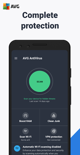 AVG AntiVirus GRATIS voor Android-beveiliging 2017