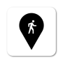 icon Map, Navigation for Pedestrian(Kaart, navigatie voor voetgangers)