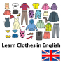 icon Clothes(Leer kleding in het Engels)