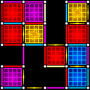icon Dots And Boxes Neon(Dots and Boxes (Neon) 80s Styl)