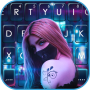 icon Cyberpunk Mask Girl(Cyberpunk maskermeisje Keyboard Achtergrond
)