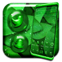 icon Green Leaf Water Drop Theme (Green Leaf waterdruppel Thema
)