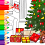 icon Christmas Decorations Coloring(Kerstversiering Kleuren
)