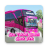icon Bus Telolet Basuri Black Pink(Bus Telolet Basuri Zwart Roze) 1.2