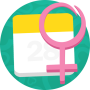 icon Menstrual & Ovulation Calendar (Menstruatie en ovulatie kalender)