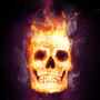icon Fire Skulls Live Wallpaper(Vuur Schedels Live Achtergrond)