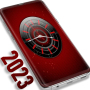 icon New 2021 Red Clock Live Wallpaper(Rode Klok Live Wallpaper)