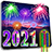 icon New Year 2021(Nieuwjaar 2021 Groeten, fotolijsten
) 1.0