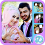 icon Hijab Wedding Couple(Bewerken Hijab Bruidspaar)