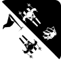 icon Black white ski challenge(Zwart en wit ski-uitdaging)