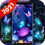 icon Shiny Butterfly(Glanzende Neon Butterfly Live Wallpaper
)
