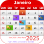 icon Brasil Calendário 2025 (Brazilië Kalender 2025)